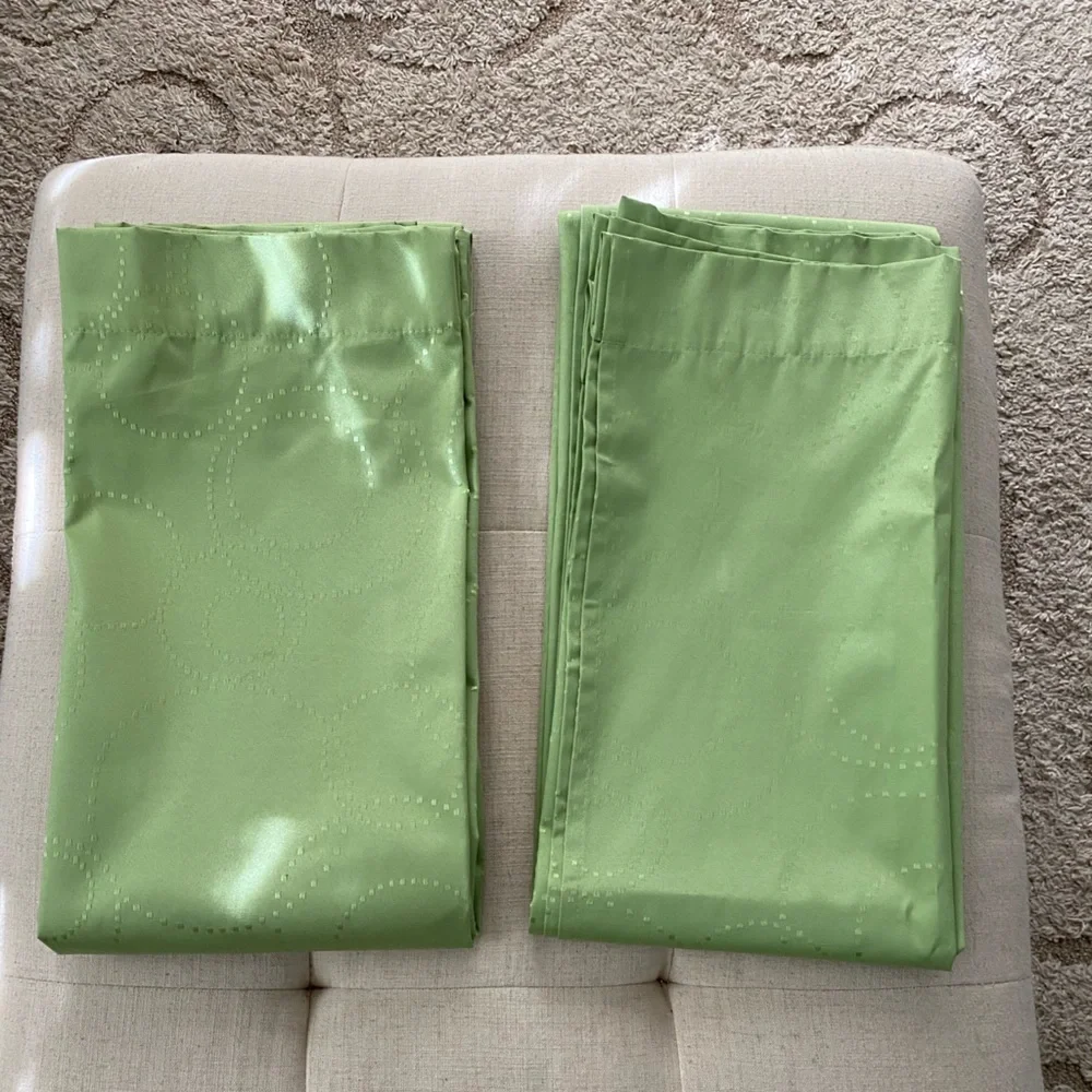 Eclipse Kids Blackout Curtains 2 “Miley” Panels in green 84x42